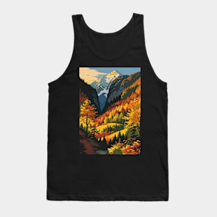 Autumn Nature in a Mountain Valley Tank Top